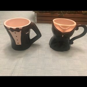Mr and Mrs Black Tie Affair Pier 1 Coffee Mugs